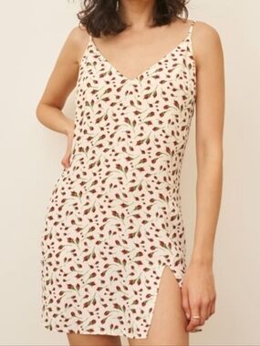 chinese dress ladies Rent The Selia Green Linen Dress By Reformation